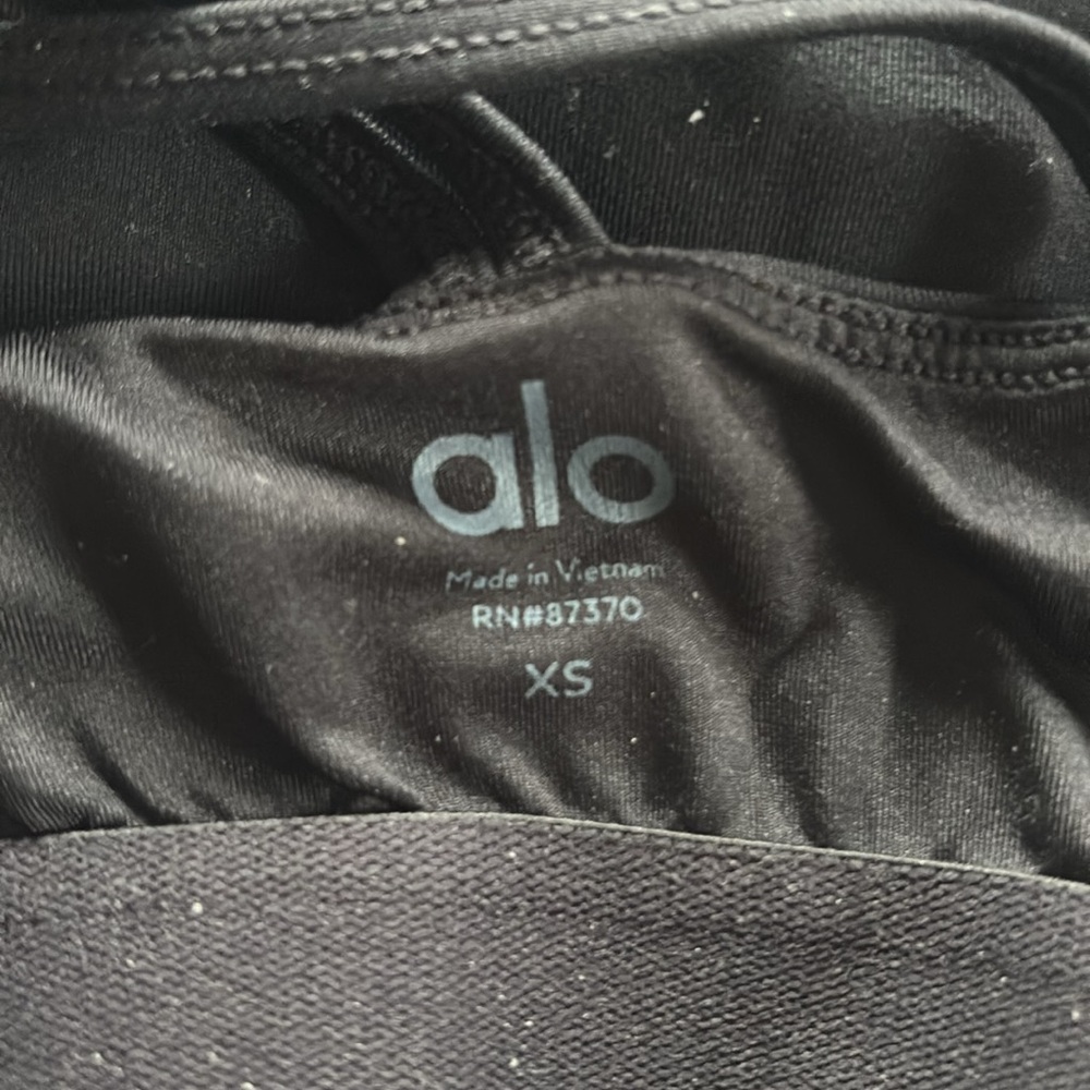 ALO Yoga Sunny Strappy Black Tank Top - Picture 3 of 4